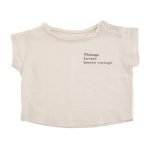 Camiseta Baby Mensaje Beige