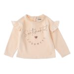 Camiseta Bebe Con Volante Estampada Sentimental Nude