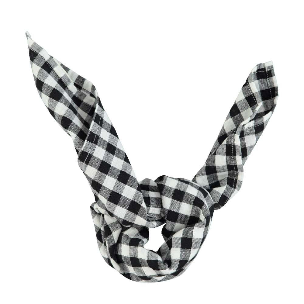 bandana black white checkered piupiuchick