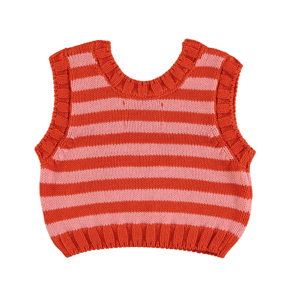 knitted top pink red stripes piupiuchick 2