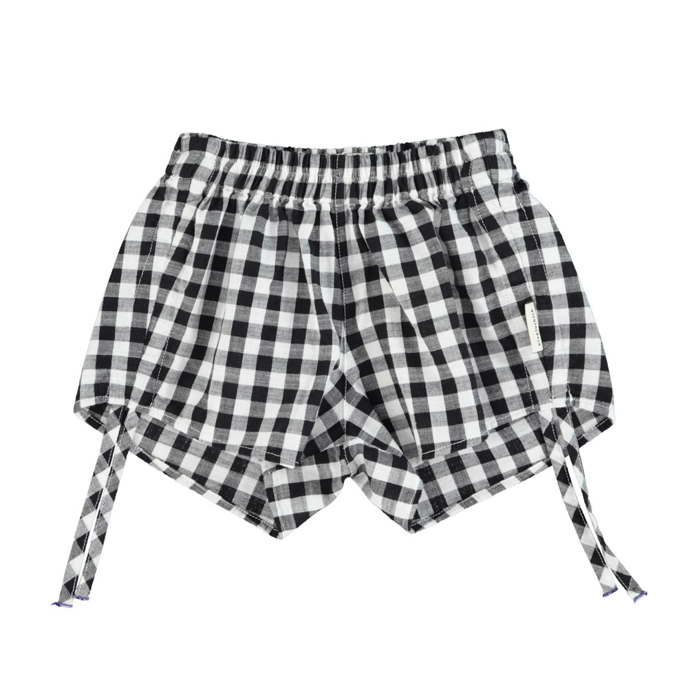 shorts black white checkered piupiuchick 1