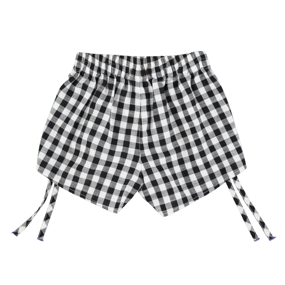 shorts black white checkered piupiuchick 2