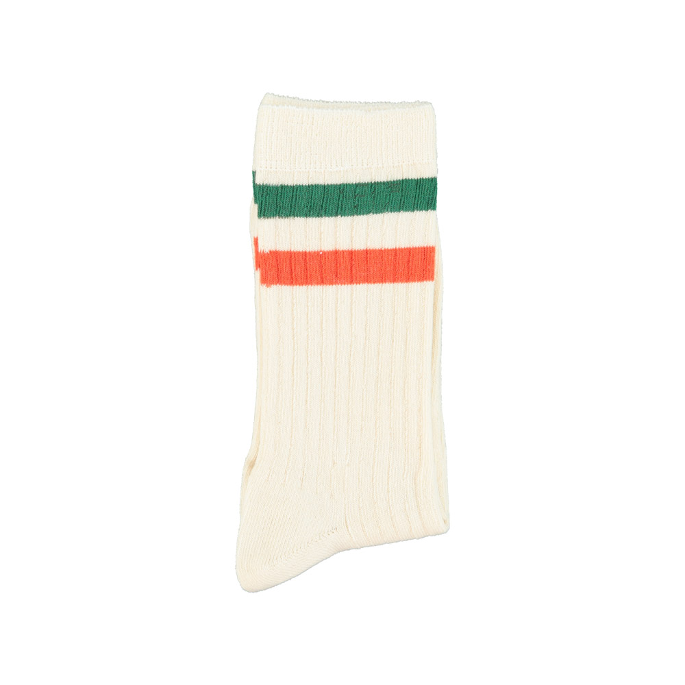 socks ecru w orange green stripes piupiuchick 2