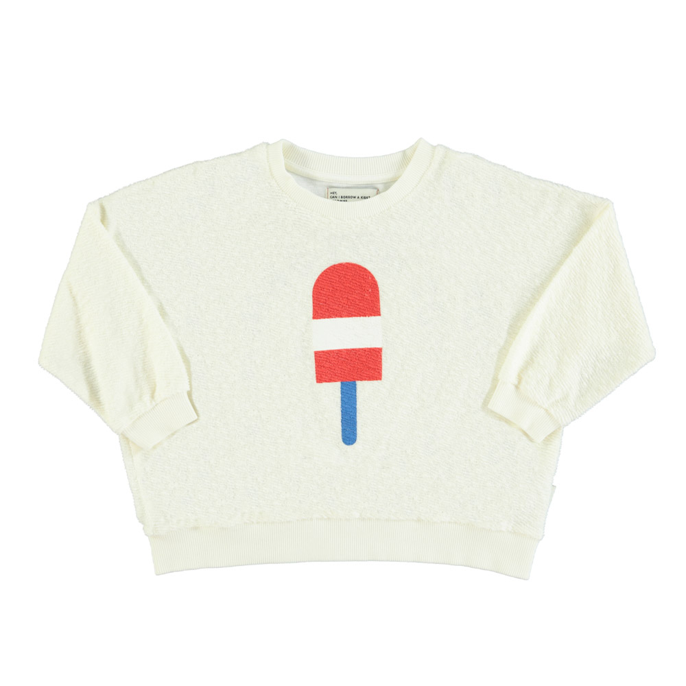 sweatshirt ecru w ice cream print piupiuchick 1