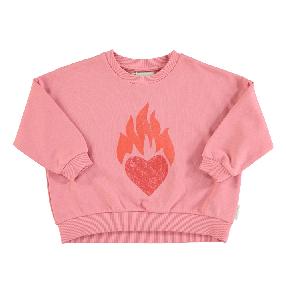 sweatshirt pink w heart print piupiuchick 1