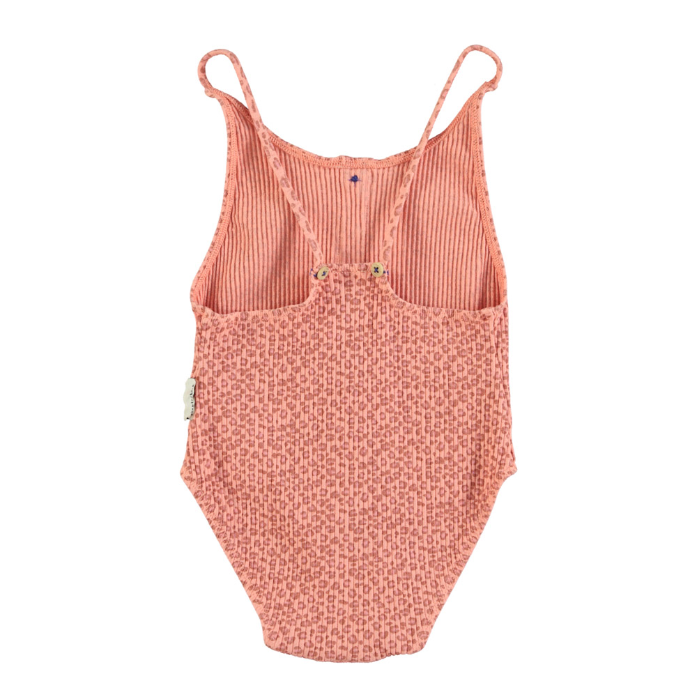 swimsuit w buttons coral w animal print piupiuchick 2