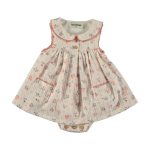 Vestido Bodie estampado cuadros y flores