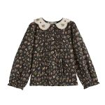 Camisa florecitas cuello bordado