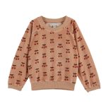 Sudadera Terciopelo estampacion  cerezas