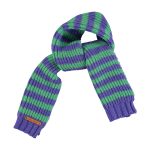 Bufanda rallas verde y magenta