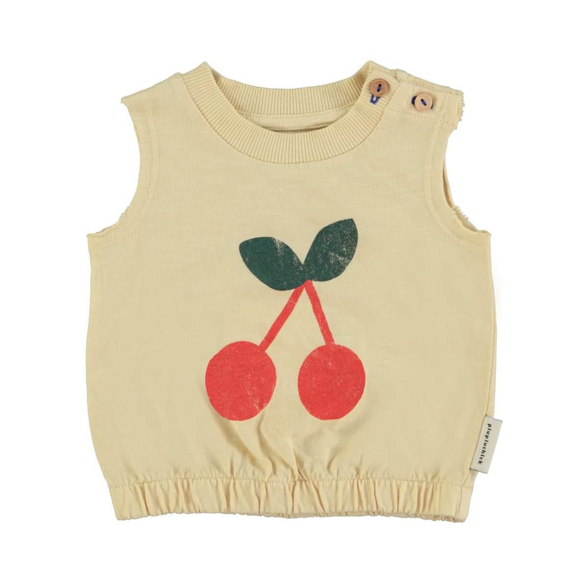 baby sleeveless top sand w cherry print 1