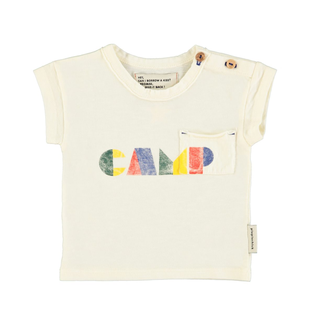 baby tshirt ecru w multicolor 22camp22 print 1