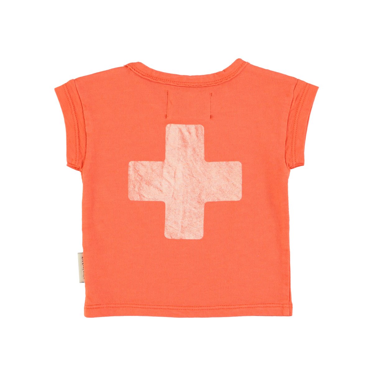 baby tshirt orange w 22first aid22 print 2