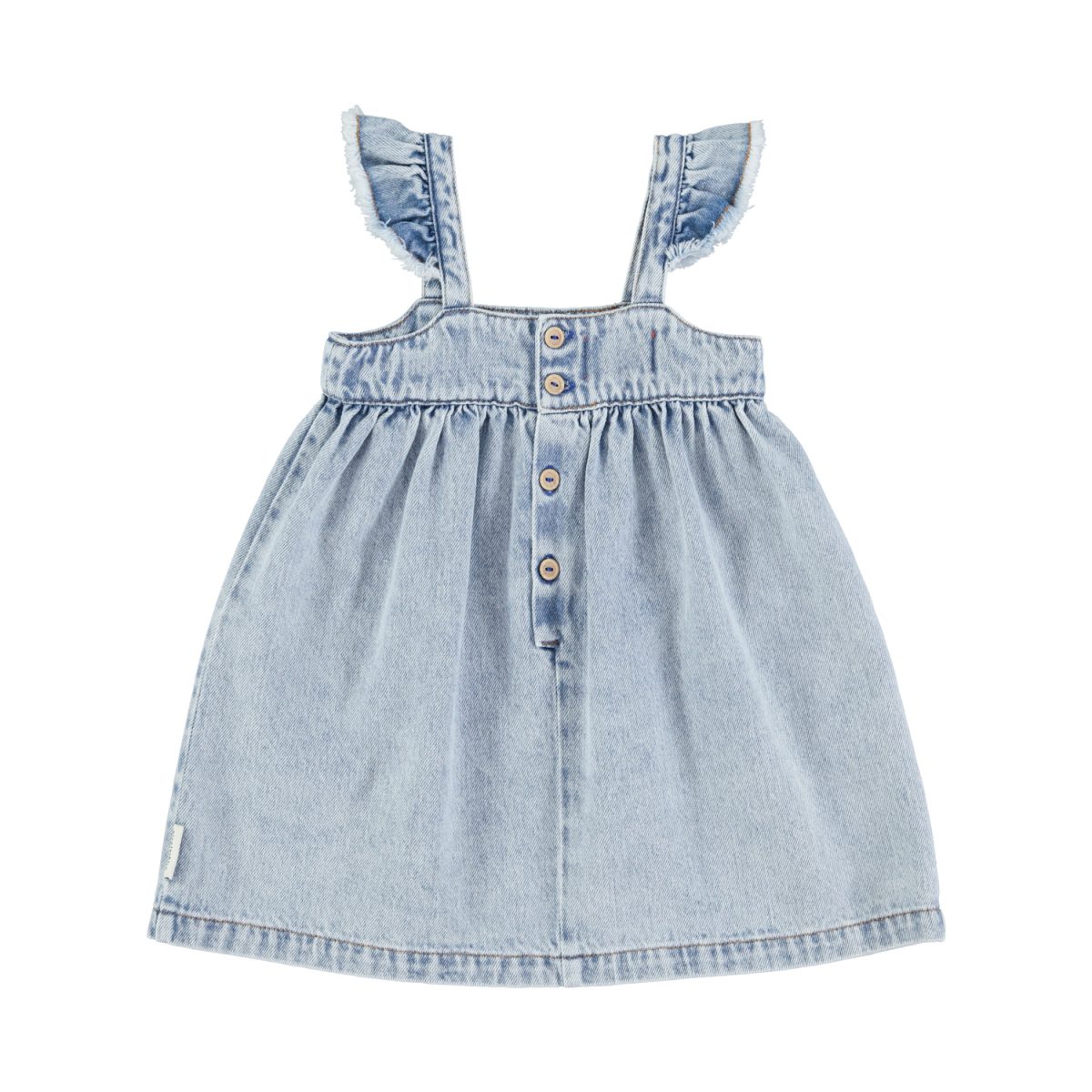 short dress washed blue denim 2 1