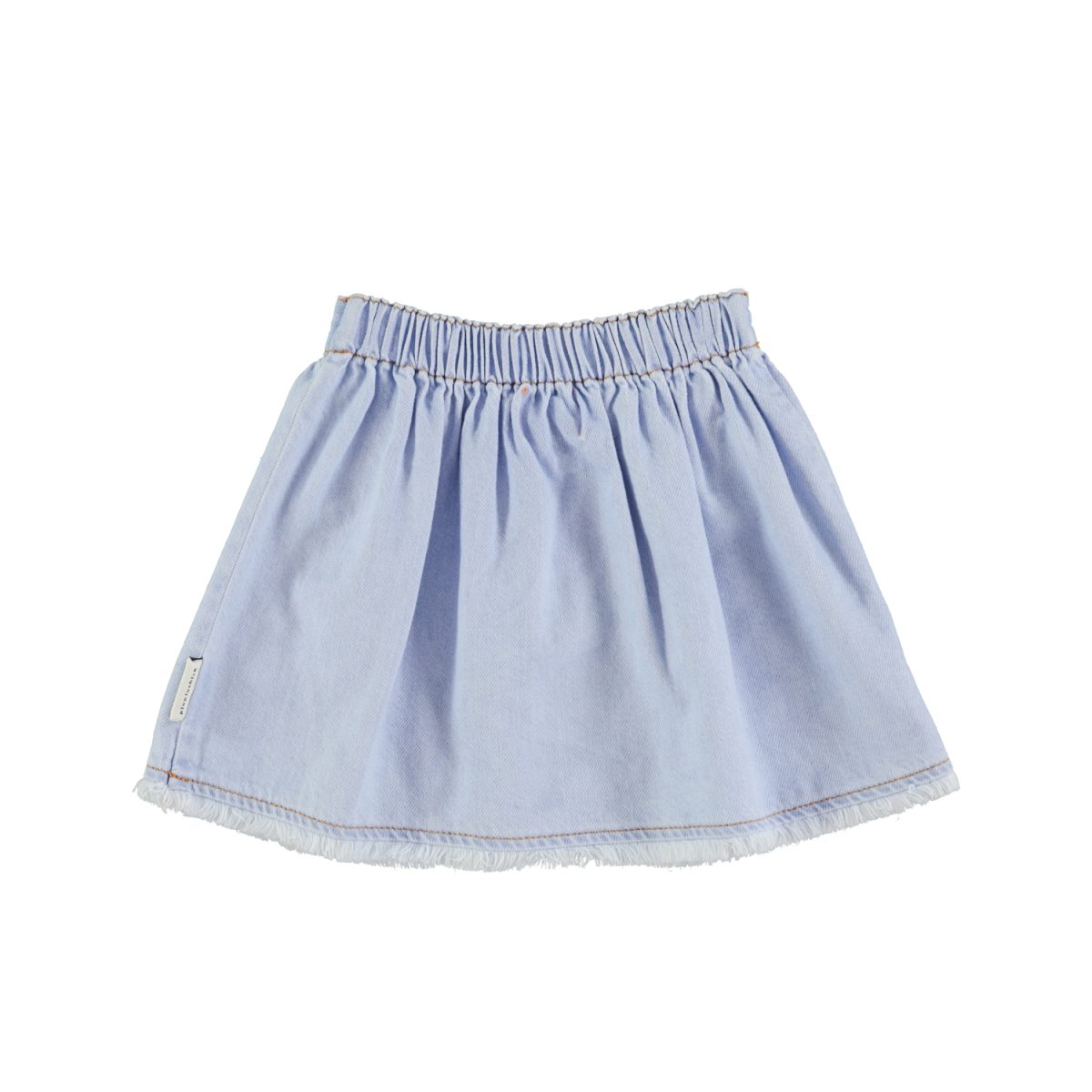 short skirt light blue soft denim 2