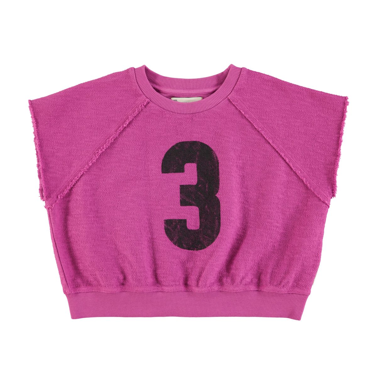 sleeveless sweatshirt fuchsia w 22322 print 1