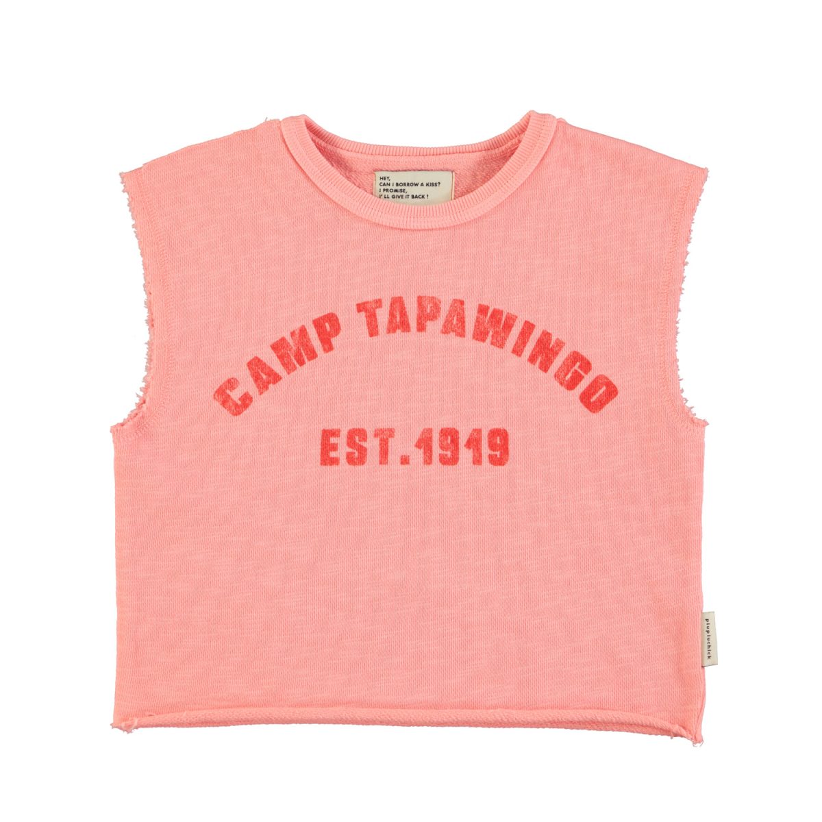 sleeveless t´shirt pink w 22camp tapawingo22 print 1