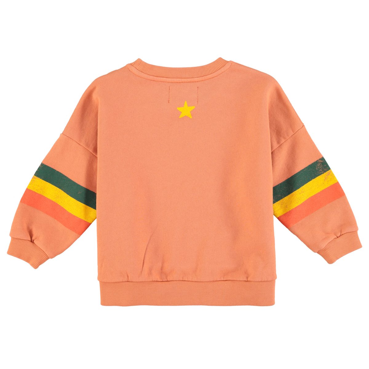 sweatshirt peach w multicolor stripes 2