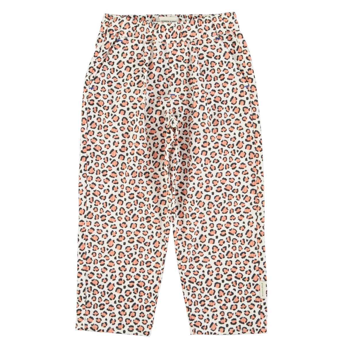 trousers ecru animal print 1