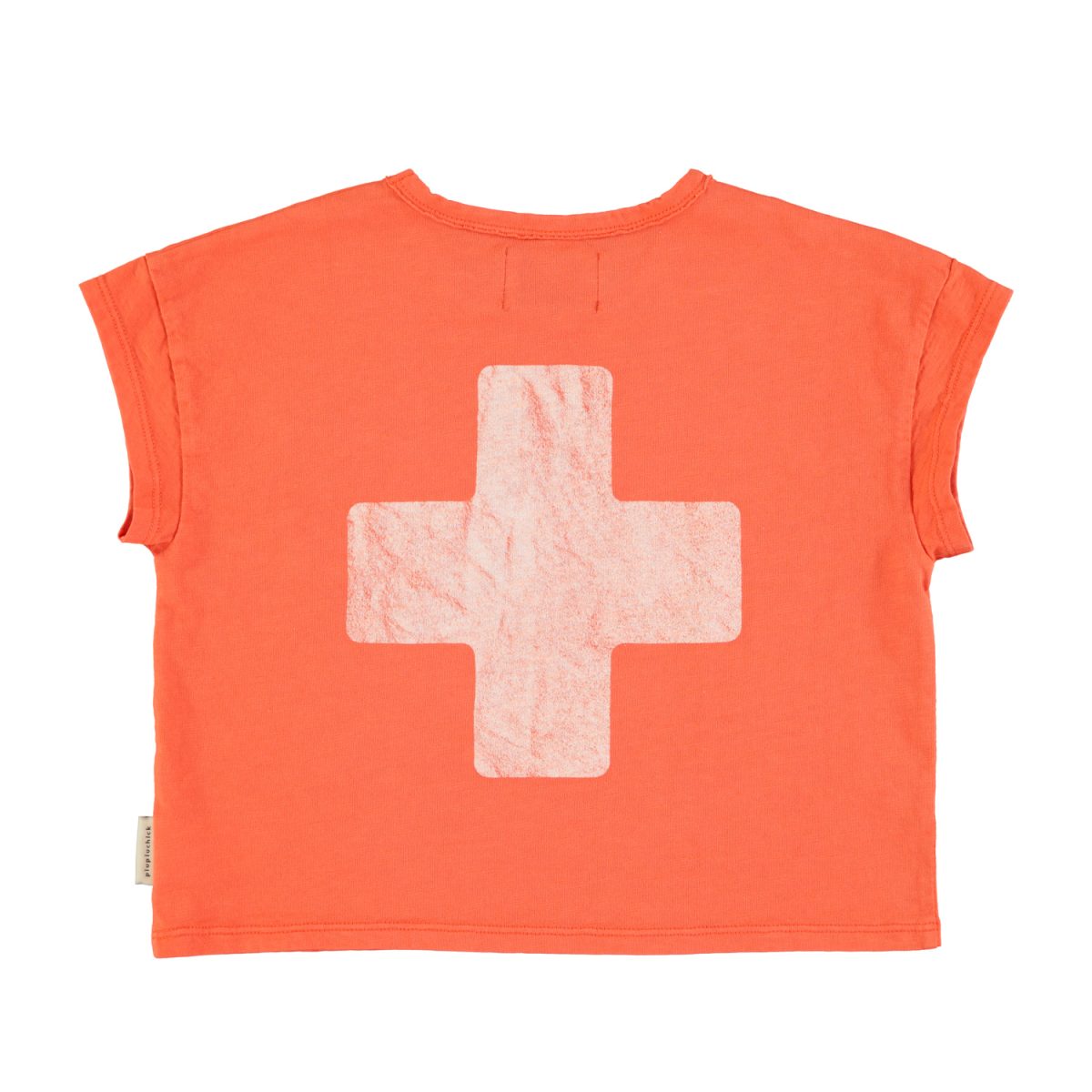 tshirt orange w 22first aid22 print 2