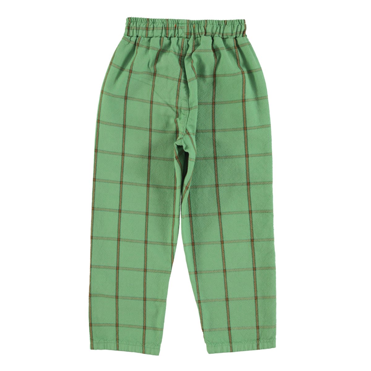 unisex trousers green checkered 2