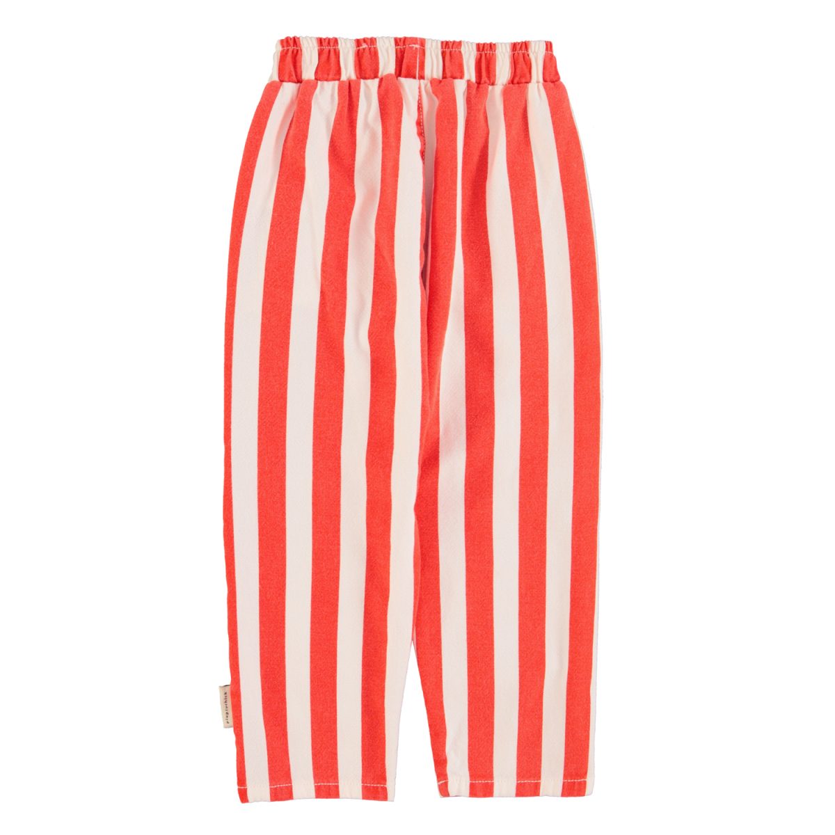 unisex trousers white red stripes 2