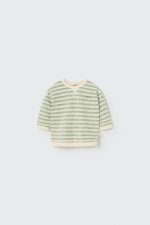 Sudadera rallitas verde