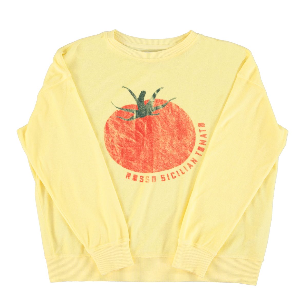 Sweatshirt Yellow w 22tomato22 print 1