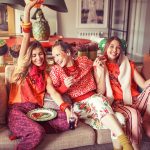 Pantalones rosa palo con rallas melocotón - Imagen 4