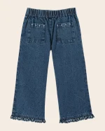 Pantalon vaquero bordado - Imagen 2