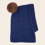 Gorro pompom azul - Imagen 2