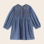 Vestido denim smock