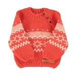 Jersey jacquard rojo - Imagen 3