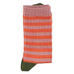 Calcetines rosa rallitas naranja - Imagen 2