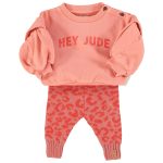 Sudadera rosa volantes - Imagen 3