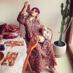 Long dress multicolor flowers - Imagen 4