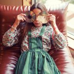 Camisa vichy flores coral - Imagen 8