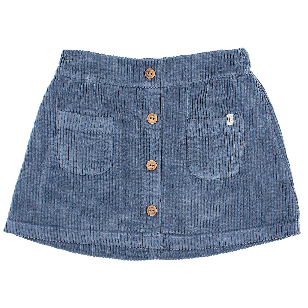 6022 ARTIC BLUE Falda pana azul - Imagen 1