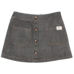 Falda denim gris