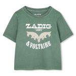 Camiseta estampada verde