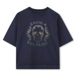 Camiseta estampada azul marino