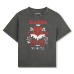 Camiseta estampada gris