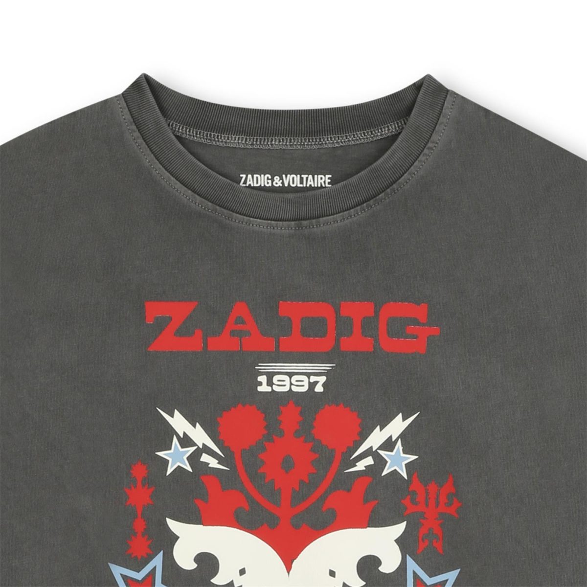 Camiseta estampada gris - Imagen 3