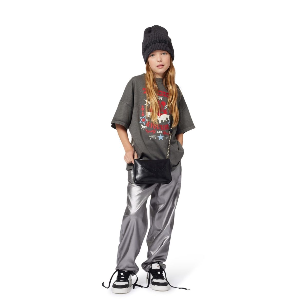 Camiseta estampada gris - Imagen 4