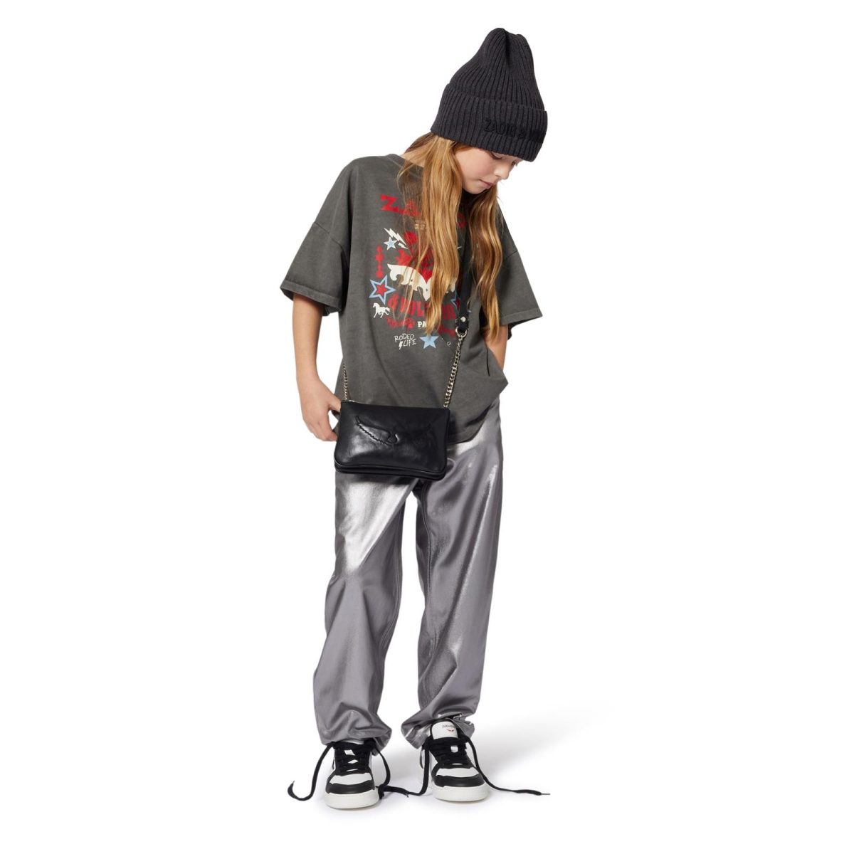 Camiseta estampada gris - Imagen 6