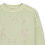 Sudadera verde lima Strass - Imagen 4
