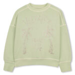 Sudadera verde lima Strass