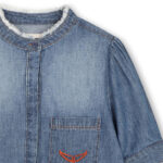 Camisa denim bordados - Imagen 2