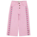 Pantalones Bordados Lila