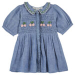 Vestido Denim Bordados